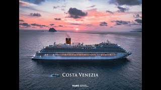 空拍 Aerial 4K - 歌詩達威尼斯號 Costa Venezia - Inaugural Call 基隆港 Keelung \u0026 香港Hong Kong 首航 | 歌詩達郵輪 威尼斯號 空拍