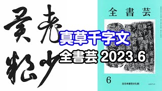 『全書芸』2023年6月号古碑法帖研究・古典の臨書：漢字草書・隋　智永「真草千字文」老少異粮