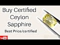 Yellow Sapphire/Ceylon Sapphire/Srilanka Sapphire/Certified Sapphire Online