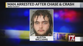 Man arrested after Wake County chase and crash