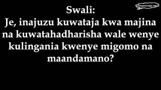 Msimamo Wako Kwa Watu Wenye Kuita Katika Migomo Na Maandamano