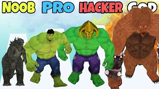 Crazy Kaiju 3D - NOOB vs PRO vs HACKER vs GOD