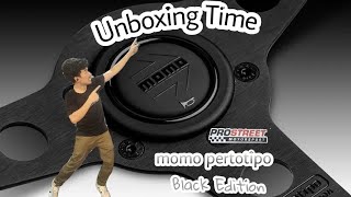 แกะกล่องพวงมาลัย | momo | pertotipo | black edition |