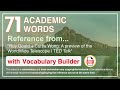 71 Academic Words Ref from 