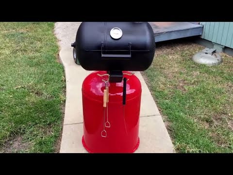 Homemade Propane Tank Grill - YouTube