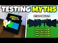 TESTING HIDDEN MYTHS!! | Build a boat for Treasure ROBLOX