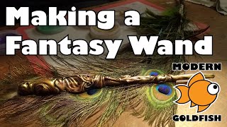 Making a peacock inspired fantasy wand - Full Narration