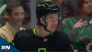 Stars' Wyatt Johnston Cuts Through The Middle And Scores In Game's Opening 15 Seconds