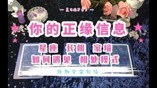 【塔罗占卜】我的正缘是个什么样的人，什么时候出现？ta的性格、职业、星座，家境如何？相恋过程，对你的看法？你们将如何展开甜甜的恋爱？