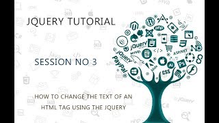 JQUERY TUTORIAL FOR BEGINNERS 3 HOW TO CHANGE THE TEXT OF AN HTML TAG USING THE JQUERY