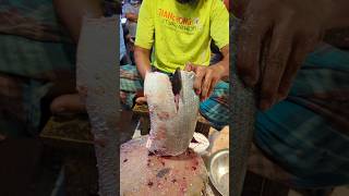 Amazing Rawas Fish Cutting Skills In Bangladesh Fish Market #shorts