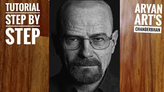 How to draw realstice Walter White | Tutorial step by step / Hyperrealistic drawing