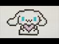 pixel art tutorial drawing cinnamoroll step by step