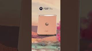 Unfold elegance with motorola razr 40 ultra in the Pantone Color of the Year 2024, Peach Fuzz.