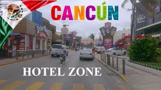 DRIVING in CANCUN HOTEL ZONE, Benito Juárez Municipality, Quintana Roo, MEXICO 4K 60fps