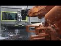 robotic fettling of cast aluminium drill body