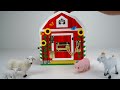 teach kids animal names with fun wooden barn toy