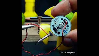 NO battery dc motor fan😃 science experiment project / lemon dc motor fan project