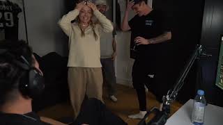 Corinna dancing in her new pants