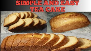 Tea Cake Recipe/Soft Spongy Low Budget Cake | Easy bakery Style Plain Cake Recipe |Homemade Cake 🎂