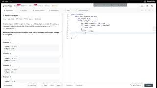 LeetCode #7 Reverse Integer - Coding Interview Problem with Java Solution
