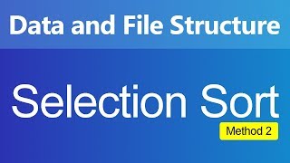 Selection Sort Method 2 (Hindi)