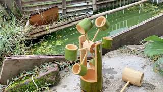 How to make a toy bamboo water truck 玩具竹水车的制作过程