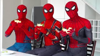 They eat a lot of sandwiches | Spidermans in real life