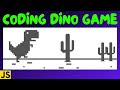 Coding Chrome Dino Game in JavaScript with a HTML Canvas - Complete Tutorial -  Game Development