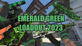 Complete Green Loadout Csgo/Cs2 2023 (w/ stickers, knife, gloves, and prices)