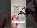 semi solid nail glue tutorial