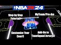 NBA 2k24 - MyTeam/Pro-AM Space Jam Court Tutorial