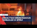 Diduga karena Korsleting di Mesin Mobil, Angkutan Umum Hangus Terbakar di SPBU!