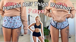 Slim Legs In 7 Days || I tried Pamela Reif's Thigh Workout