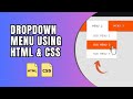 Dropdown Menu with Submenu using HTML and CSS | Dropdown Menu with HTML CSS