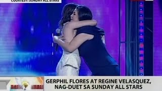 BT: Gerphil Flores at Regine Velasquez, nag-duet sa Sunday All Stars