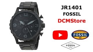 JR1401 Fossil Nate Chronograph Black Militar