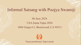 212 - Informal Satsang with Poojya Swamiji 01 - Q\u0026A I Swami Bhoomananda Tirtha