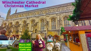 Winchester Cathedral Christmas Market, Morn Hill CAMC Campsite, great city, top campsite - VanlifeUK