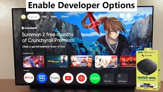 Onn Google TV Streamer : How To Enable Developer Options