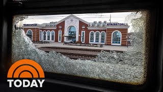 Russian Bombing On Ukrainian Train Station Draws International Outrage