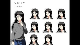 Drawing Anime Style Visual Novel Sprites in 30 minutes