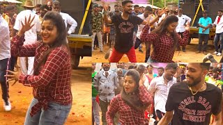 Vijay Tv serial artist rhema dance for dindigul dindigul Madhurai zilla song |Kulasai Dasara 2019