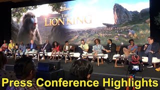 "The Lion King" Press Conference Highlights with Jon Favreau, Donald Glover, Chiwetel Ejiofor +