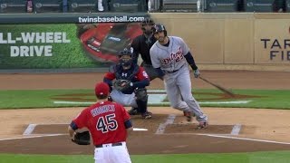 DET@MIN: Martinez plates Kinsler with a double