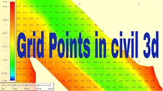 How to creat grid points on surface and reports of grid points in civil 3d