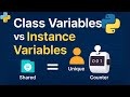 Class Variables vs Instance Variables | Python for Beginners #python #code #pythonprogramming