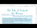 THE TALE OF CUSTARD THE DRAGON POEM/MALAYALAM EXPLANATION/NCERT CLASS 10 ENGLISH POEM/OGDEN NASH