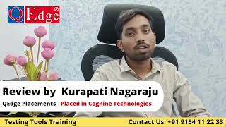 #Testing #Tools Training & #Placement  Institute Review by Kurapati Nagaraju | @qedgetech Hyderabad