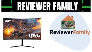 CRUA 24 Inch 144hz/180hz Curved Gaming Monitor, FHD 1080P Frameless Computer Monitors